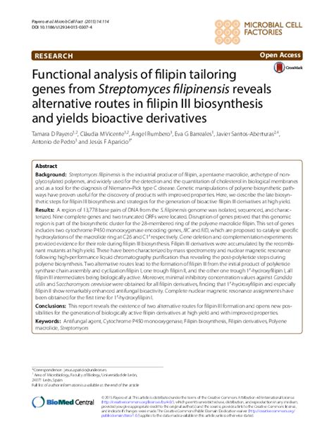Functional analysis of filipin tailoring genes from.